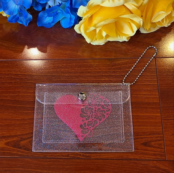 Keychain Wallet- Hearts - Picture 2 of 6